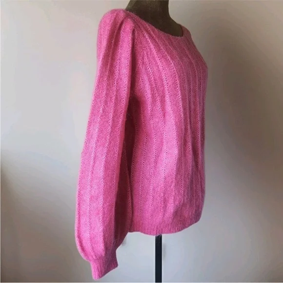 Sezane Sweater Size M Pink Wool Mohair Balloon Sleeve Knit Jumper
Pullover - Picture 4 of 9